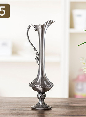 北欧风创意花瓶几何艺术电镀摆件ins插花客厅器结婚波浪口批发