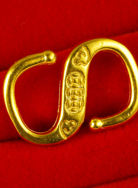 千影珠宝黄金扣子9999足金M扣