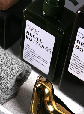 简约浴室装饰品陈列组合套装大理石纹毛巾水磨石托盘样板房卫生间