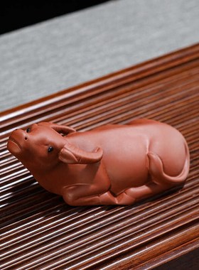 牛转乾坤家居装饰摆件生肖牛招财客厅办公室玄关茶室茶几摆设茶宠