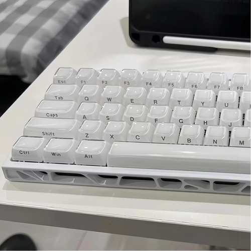 XVX水晶果冻白色侧刻PC键帽OEM高度wooting迈从Ace68 wooting60 - 图3