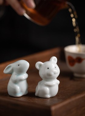 十二生肖摆件全套鼠牛虎兔龙蛇马羊猴鸡狗猪动物工艺品装饰品礼品