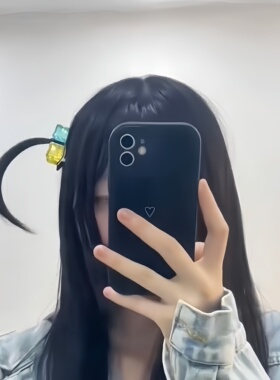 二次元呆毛假发鸭嘴夹拍照出片