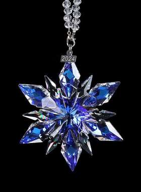 冰雪奇缘汽车挂件 水晶雪花吊坠饰品 车挂吊坠车用挂件厂家