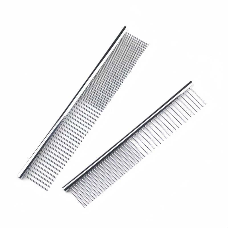 宠物排梳长毛猫梳毛专用梳子开结钢梳布偶猫咪狗狗面梳密齿直排梳,淘宝优惠券,粉丝福利购,淘宝优惠卷