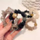 Style headband mesh pleated organza rhinestone hair tie