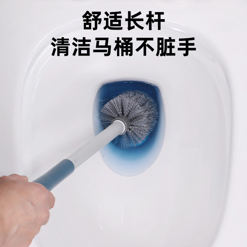 No blind spots and no punching wall-mounted bathroom toilet brush