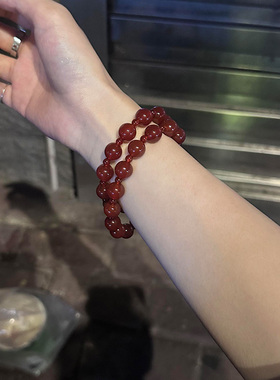 保真高端正品红玛瑙手串
