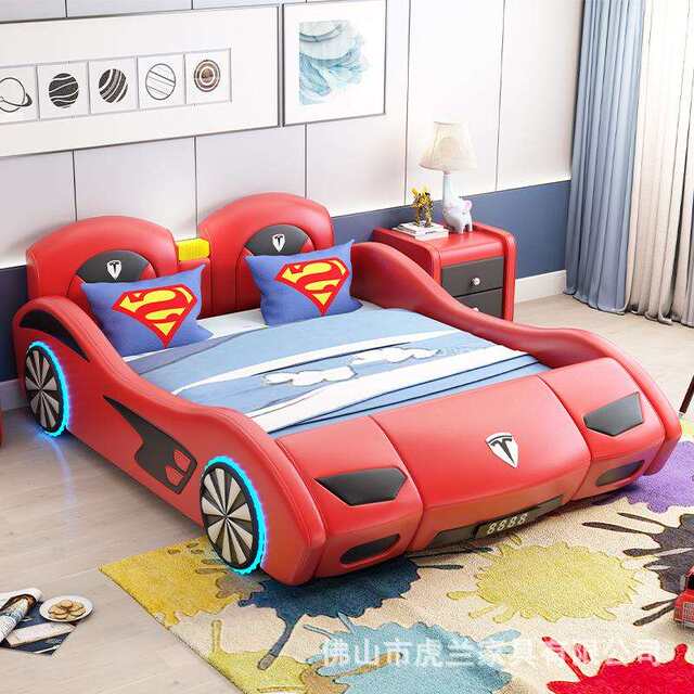 Children's bed car bed children's car lathe sports car bed racing bed boy single bed 1.2 meters double bed 1.5 meters