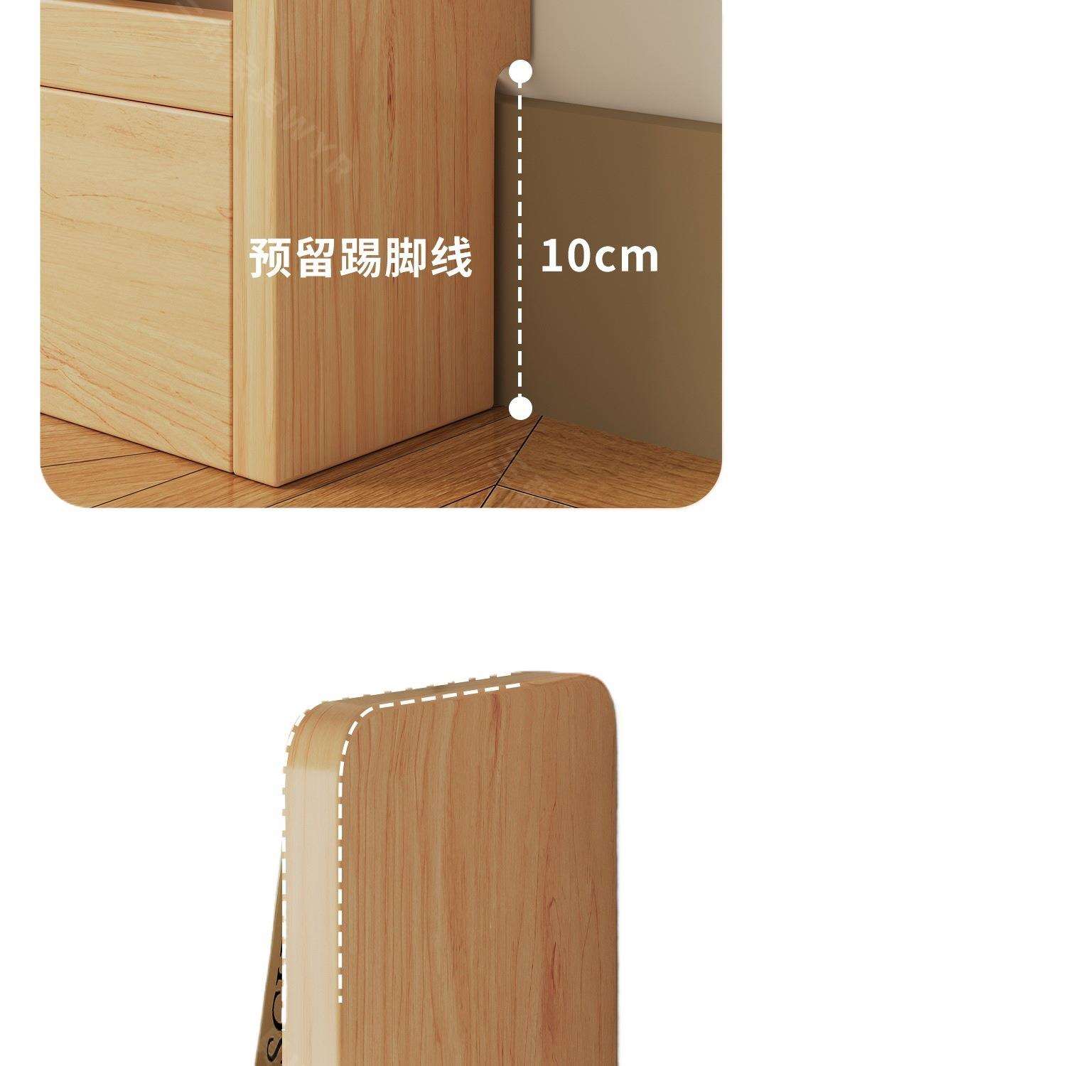 门后书架实木超薄收纳架免打孔墙上多层儿童绘本架一体靠墙置物架 - 图3