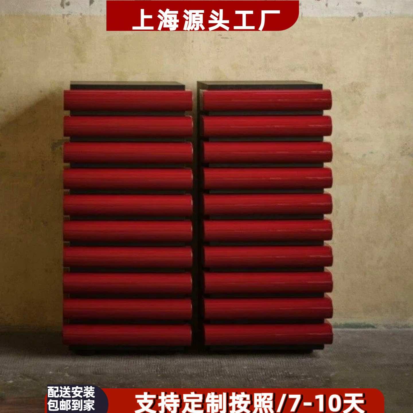 北欧烤漆五斗柜艺术玄关收纳柜实木抽屉柜现代简约装饰储物柜整装 - 图0