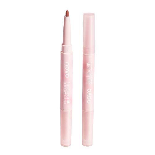 平价novo笔唇形红唇柔雾立体塑形彩妆双头国货勾勒笔唇线裸色口 - 图3