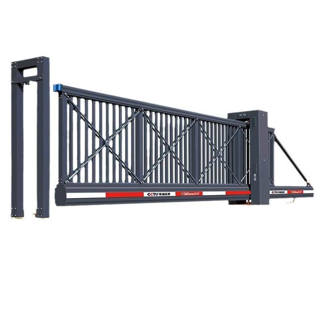 Suspension door floating factory gate alloy suspension gate courtyard gate electric straight line segment courtyard 998 telescopic aluminum suspension door