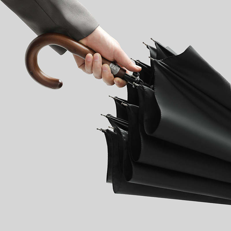 日式复古木柄12骨长柄加大112B厘米直柄伞双人抗风晴雨两用商务男,淘宝优惠券,粉丝福利购,淘宝优惠卷