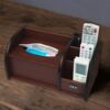 Tissue box wooden storage box Chinese tissue paper multifunctional home G living room office coffee table desktop mobile phone napkin