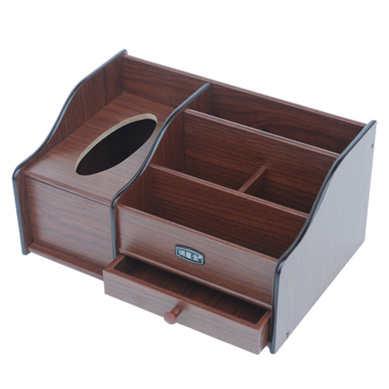 Tissue box wooden storage box Chinese tissue paper multifunctional home G living room office coffee table desktop mobile phone napkin