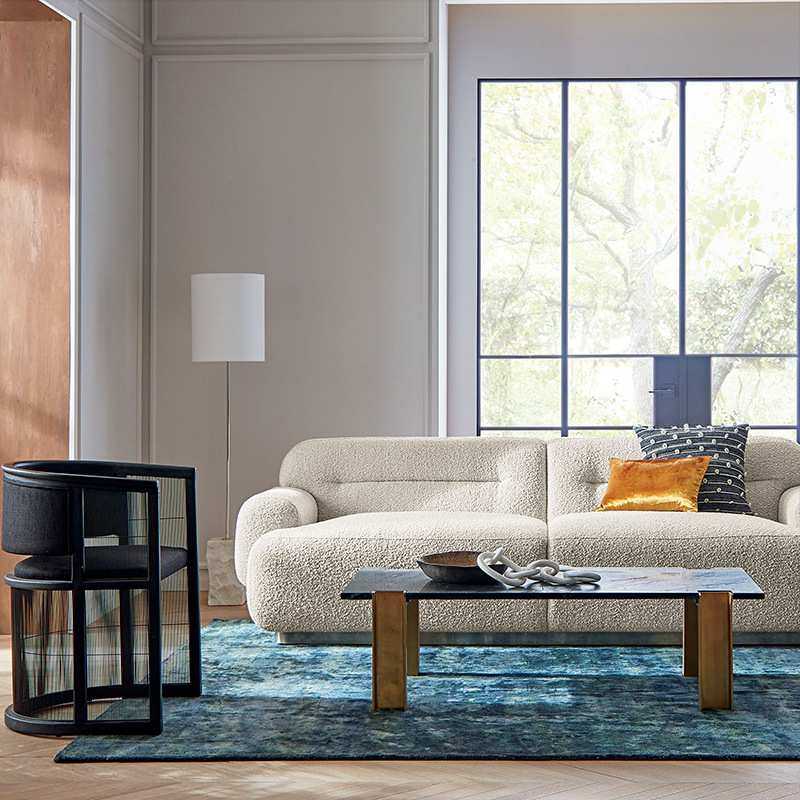 北欧现代羊羔毛布艺沙发三人位轻奢极简小户型客厅四人位沙发组合,淘宝优惠券,粉丝福利购,淘宝优惠卷