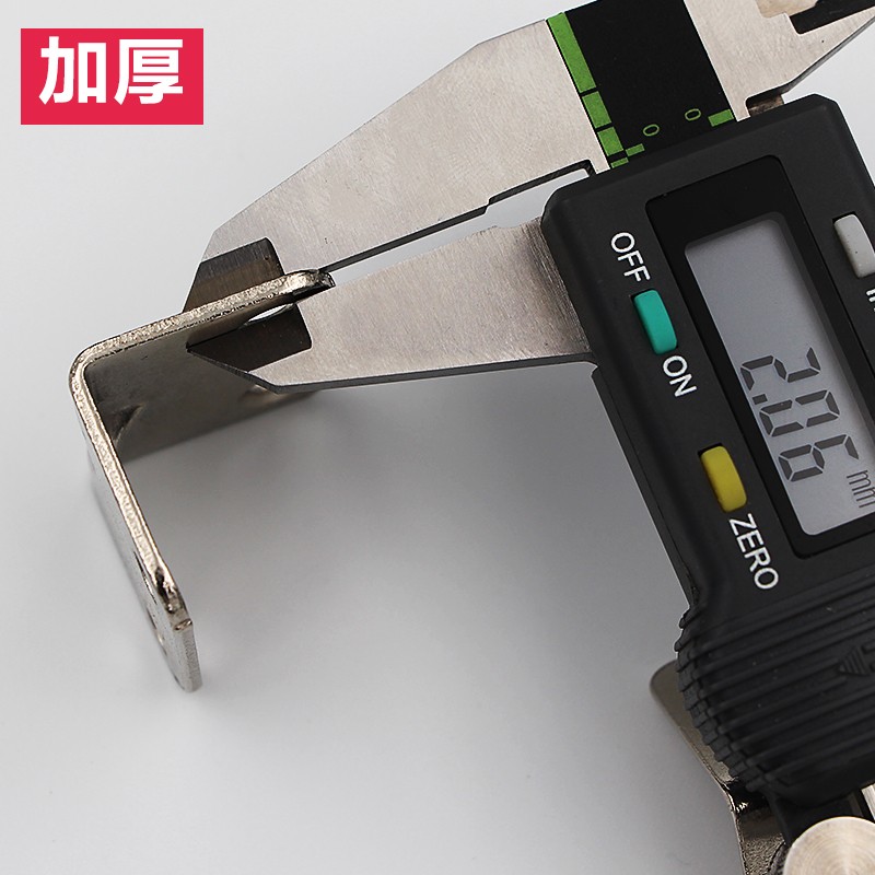 不锈钢角码直角角铁层板托连接件固G定架加强型加厚小号90度 - 图0