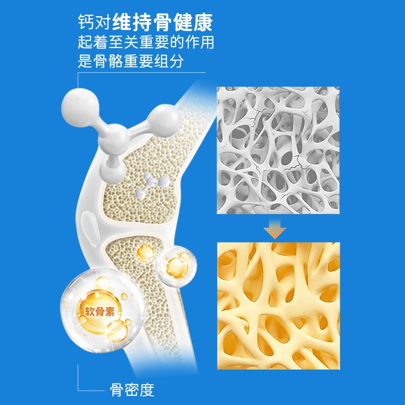 健效达液体乳钙凝胶糖果儿童成人牛乳矿物盐亚麻籽油低聚果糖旗舰