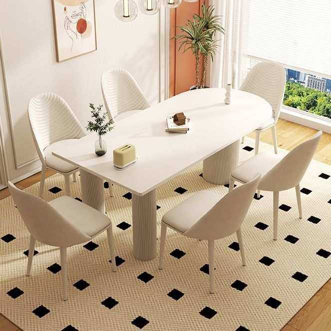 意式极简 岩板餐桌 轻奢简约 岛台北欧 纯白亮光 岩板高端罗马柱,淘宝优惠券,粉丝福利购,淘宝优惠卷