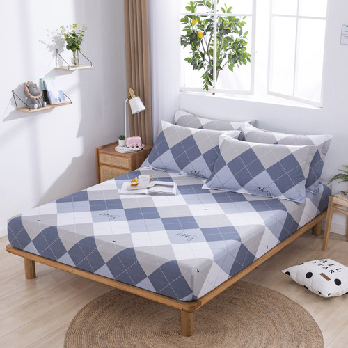 全棉床笠单件简约田园纯棉床罩床套席梦思床垫保护套1.2m1.5米1.8 - 图3