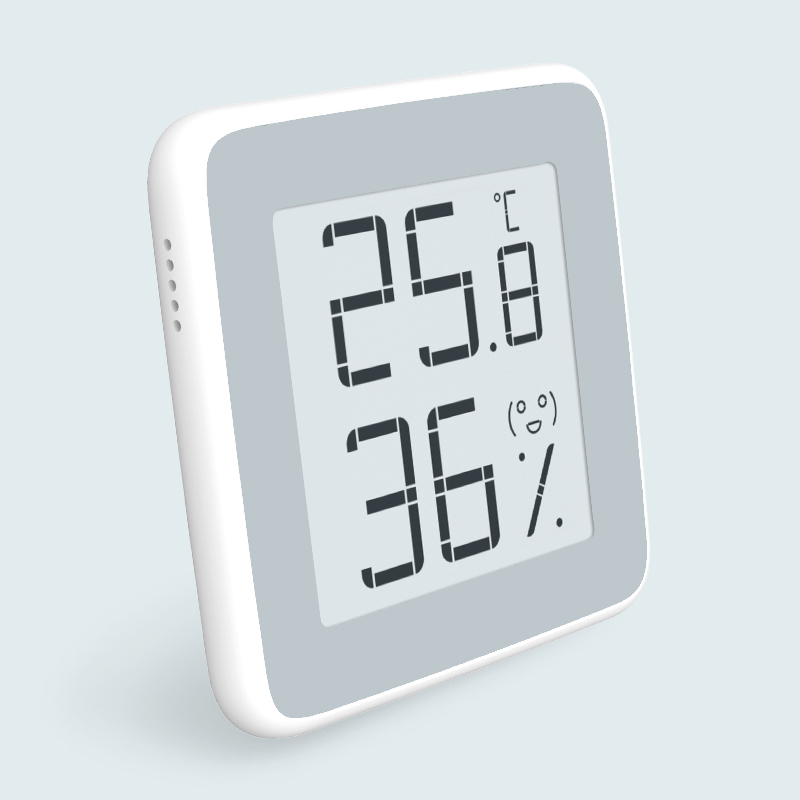 秒秒测温度计墨水屏家用室内湿度计室外车载电子温湿度时钟日历 - 图1