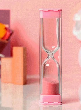 沙漏计时器儿童防摔15分钟学生吃饭时间个性创意礼物流沙瓶小摆件