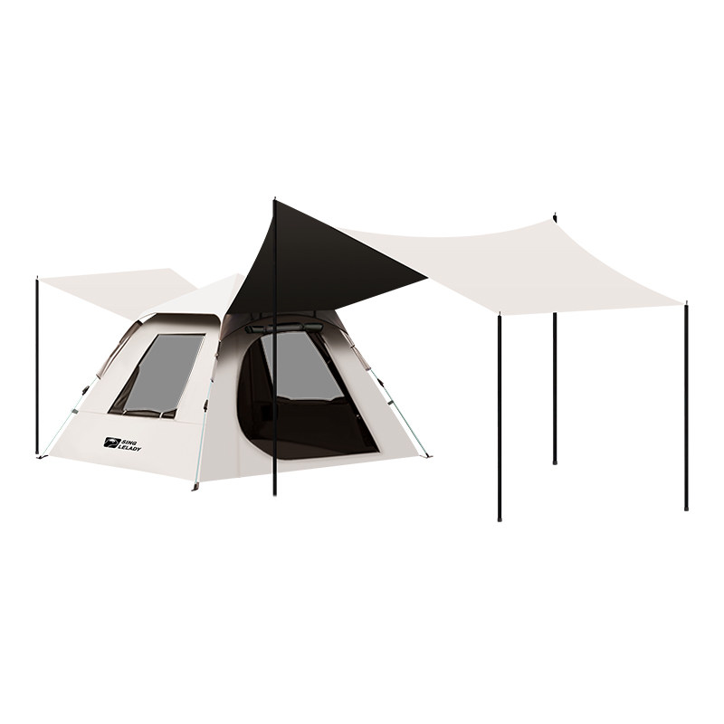 帐篷天幕户外折叠黑胶全自动露营桌椅套装野营野外遮Y阳棚装备全,淘宝优惠券,粉丝福利购,淘宝优惠卷