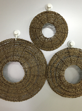 金丝藤葛藤柳编草j编飞碟插花叶装饰工程园艺资材摆件墙面壁挂饰