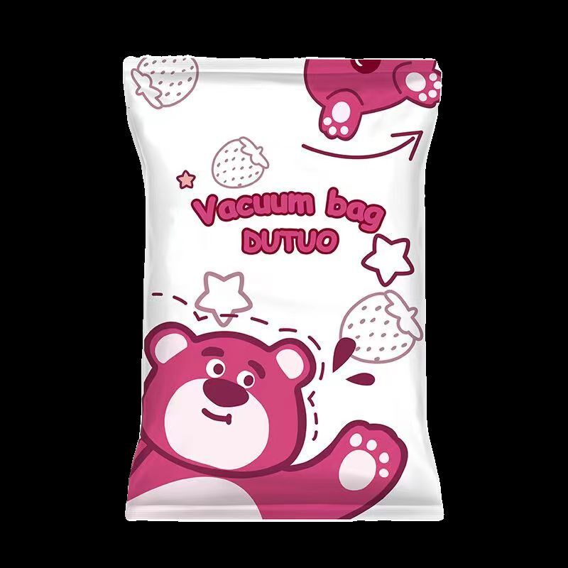 加厚真空压缩袋草莓熊s棉被收纳袋衣物被子行李箱打包神器,淘宝优惠券,粉丝福利购,淘宝优惠卷