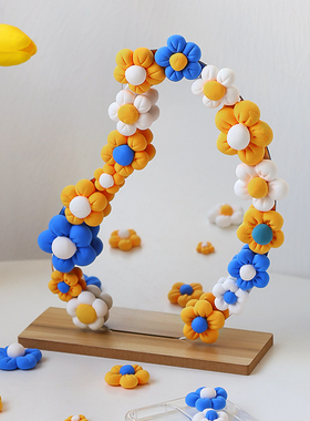 速发克莱因土子饰镜装边框粘蓝材料风桌面化妆镜卧室梳妆台摆件