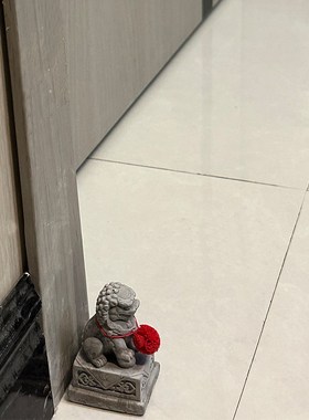 速发石宅子小摆件一桌镇狮看门石雕迷你喜狮茶宠鱼缸造景对面装饰