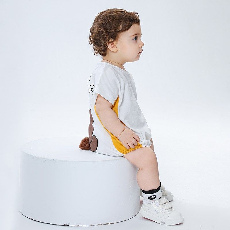 婴儿衣服夏季短袖套装纯棉薄款男女宝宝分体两件套儿童夏装套装潮,淘宝优惠券,粉丝福利购,淘宝优惠卷