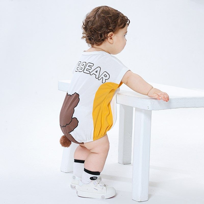 婴儿衣服夏季短袖套装纯棉薄款男女宝宝分体两件套儿童夏装套装潮,淘宝优惠券,粉丝福利购,淘宝优惠卷