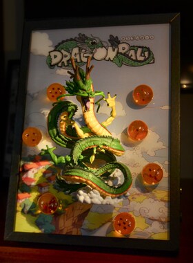 七龙珠孙悟空神龙漫画动漫装饰3D立体画摆件挂画送男朋友的礼物