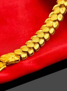 霸气神龙沙金手链龙头麦