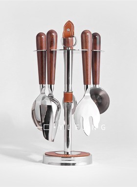 一匚样板间不锈钢餐具厨房套装售楼处H茶水间轻奢银色咖啡茶具摆