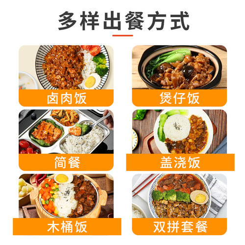 米小福常温预制菜料理包外卖速食半成品加热即食盖浇饭卤肉饭商用 - 图1