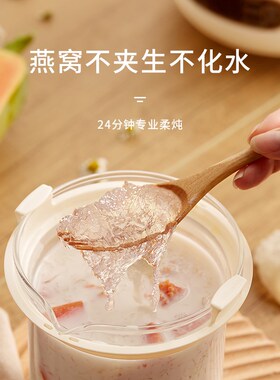 位美燕窝炖盅全自动隔水炖高硼硅玻璃养生壶保温迷你煲汤煮粥神器