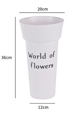 圆形鲜花桶塑料养花桶醒花桶家用插花桶花店大号水培桶深水醒花筒