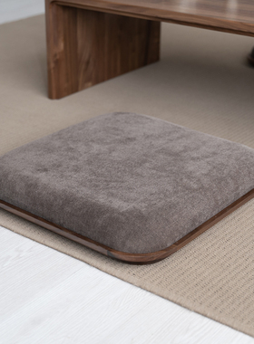 新中式榻榻米垫黑胡桃木坐垫蒲团瑜伽垫禅修家用茶室茶空间跪拜垫