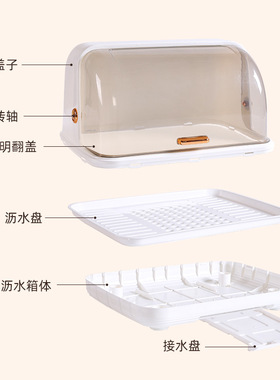 玻璃杯沥水架桌面收纳杯架防尘