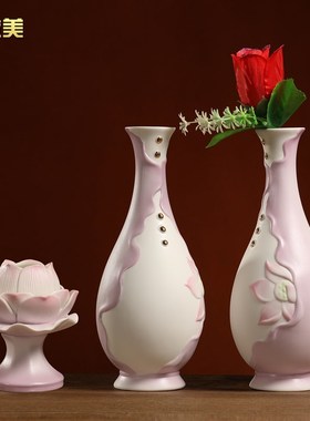 速发陶瓷粉莲佛具用品大全家套陶瓷供奉用装供水盘供果杯香炉