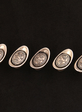 速发银元宝摆件实心仿供银锭大五库银铜芯清家居古奉装饰聚宝盆