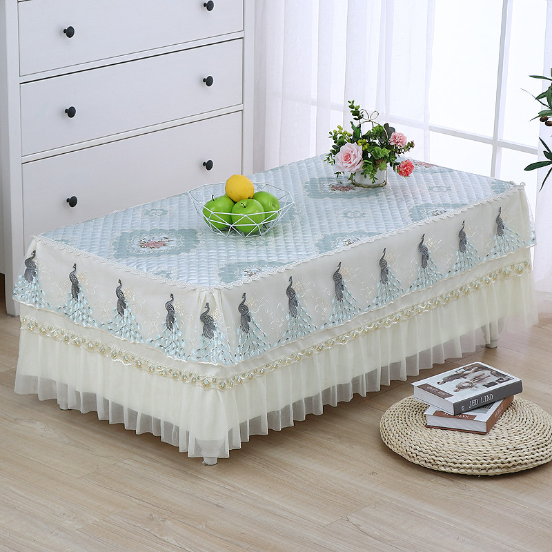 红色茶几桌布餐桌台布床头柜罩防尘蕾丝多用盖巾长方Z形布艺客厅,淘宝优惠券,粉丝福利购,淘宝优惠卷