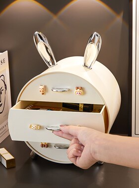 入户玄关轻奢抽屉式桌面收纳盒钥匙收纳装饰品置物架储物盒摆件