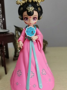 大唐网红不倒翁小姐姐西安兵马俑旅游纪念品中国古风娃娃少女摆件