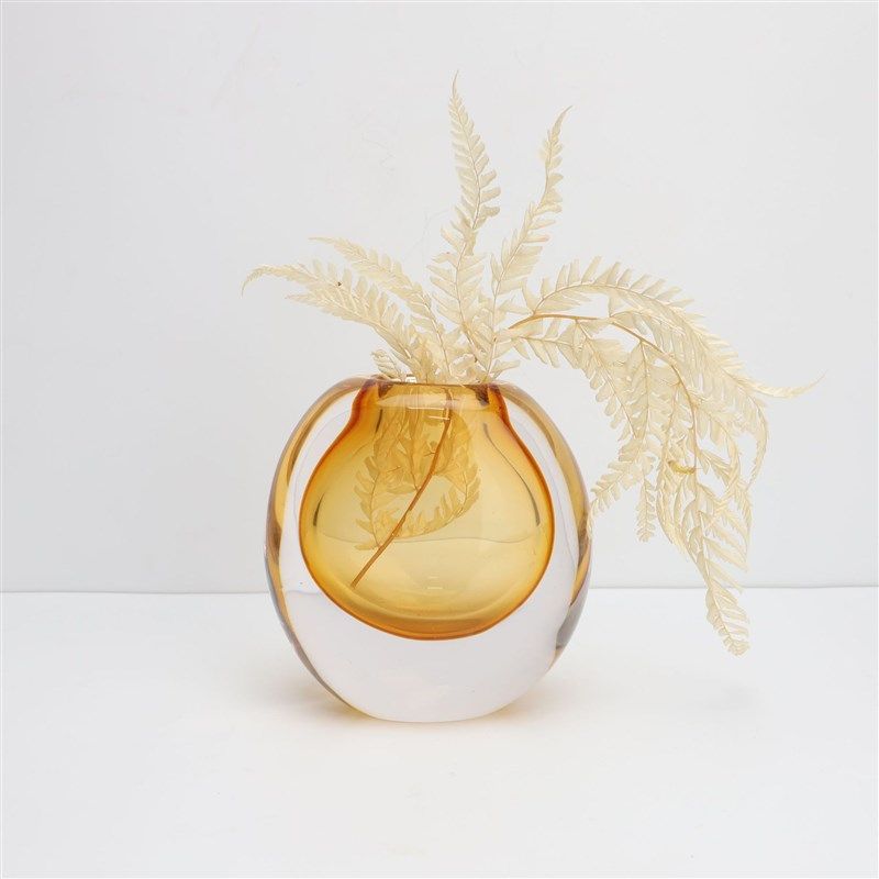 轻奢琉璃花瓶创意样板房软装客厅摆件桌面插花艺玻璃水晶花器,淘宝优惠券,粉丝福利购,淘宝优惠卷