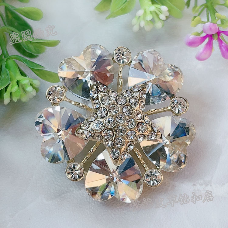 貂皮裘皮皮草大衣水貂水钻扣子纽扣 高档新款袖口装饰扣胸花009,淘宝优惠券,粉丝福利购,淘宝优惠卷