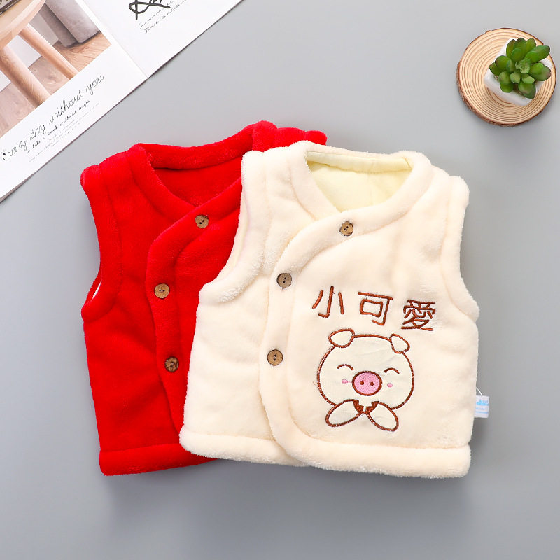 婴儿马甲冬季加厚加绒背心冬款小儿童新生宝宝夹棉外穿马夹女秋冬,淘宝优惠券,粉丝福利购,淘宝优惠卷